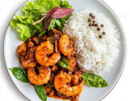 tasty prawns with rice and best prawns restaurant in hyderbad
